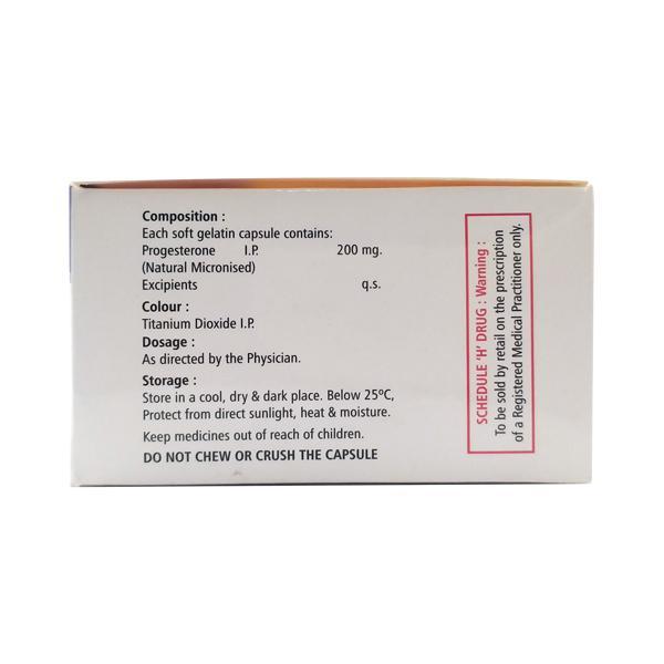 Uterone 200mg Capsule 10'S