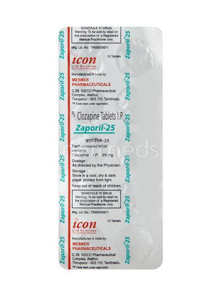 Zaporil 25mg Tablet 10'S