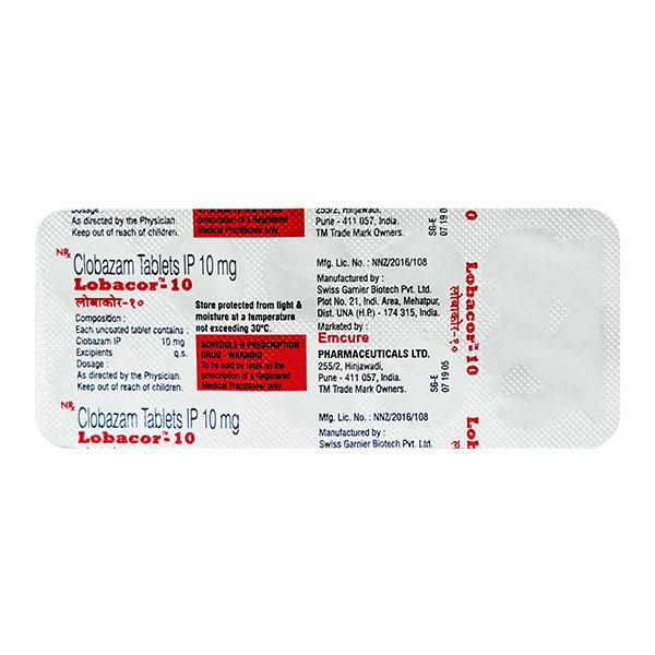 Lobacor 10mg Tablet 10'S - Global Surgicals