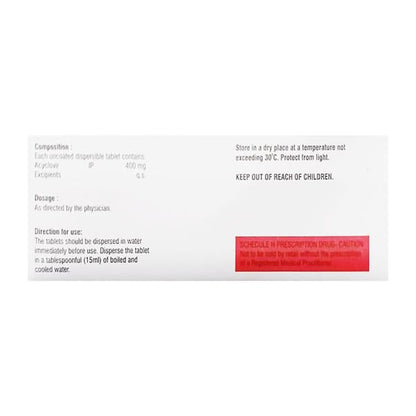 LOGIVIR 400 DT Tablet 5's - Global Surgicals