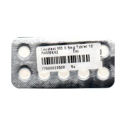 Lonafest MD 0.5mg Tablet 10'S - Global Surgicals