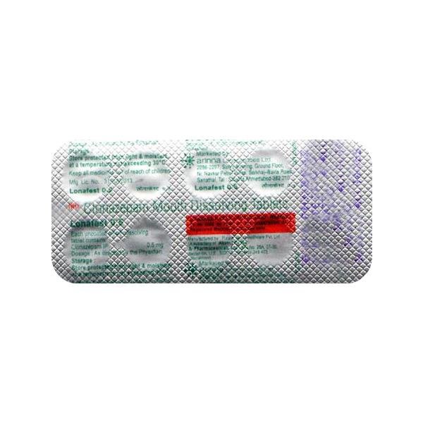 Lonafest MD 0.5mg Tablet 10'S - Global Surgicals