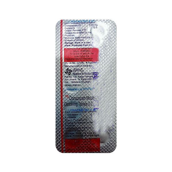 Lonapam 0.25mg Tablet 10'S - Global Surgicals