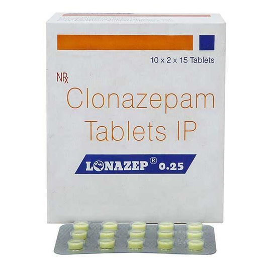 Lonazep 0.25mg Tablet 15'S - Global Surgicals