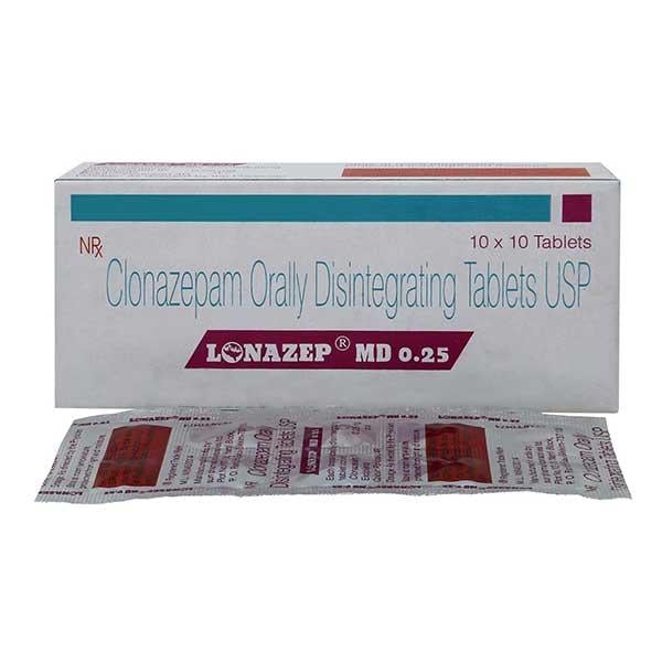 Lonazep MD 0.25mg Tablet 10'S - Global Surgicals