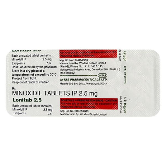 LONITAB 2.5 Tablet 10's - Global Surgicals
