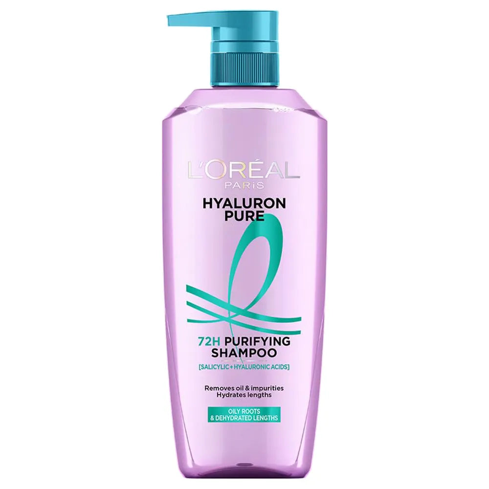 L'Oreal Paris Hyaluron Pure 72H Purifying Shampoo, 650 ml