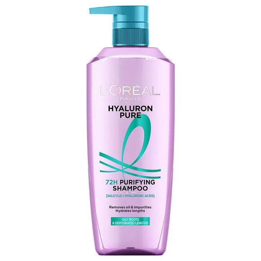 L'Oreal Paris Hyaluron Pure 72H Purifying Shampoo, 650 ml
