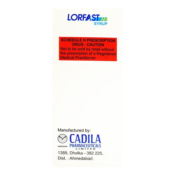 Lorfast AM Syrup 100ml - Global Surgicals
