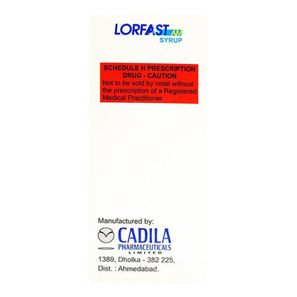 Lorfast AM Syrup 100ml - Global Surgicals