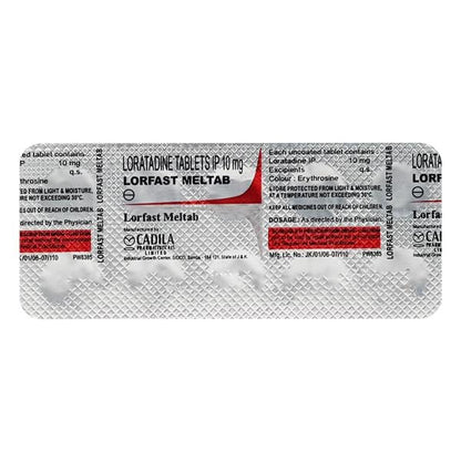 Lorfast Meltab Tablet 10'S - Global Surgicals