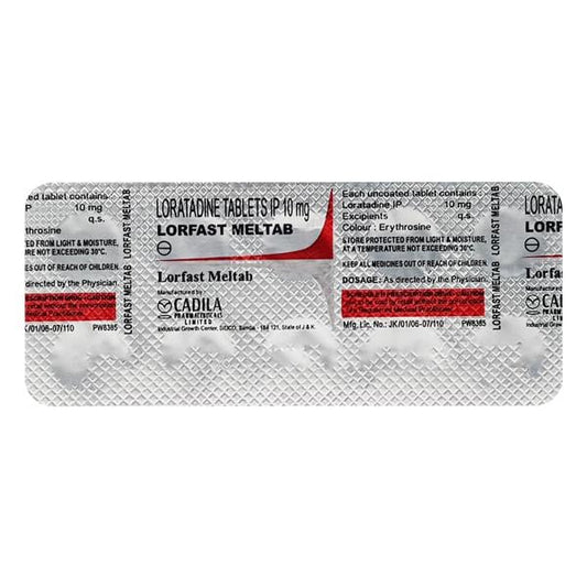 Lorfast Meltab Tablet 10'S - Global Surgicals