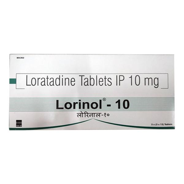 LORINOL 10 Tablet 15's - Global Surgicals