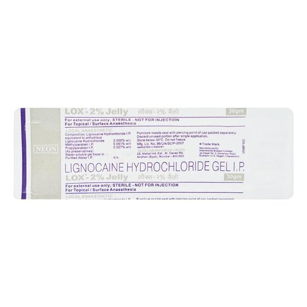 LOX 2% Jelly 30gm - Global Surgicals