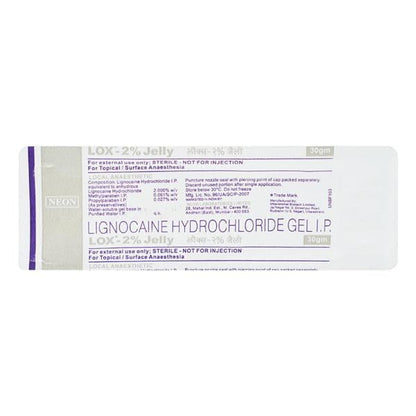 LOX 2% Jelly 30gm - Global Surgicals