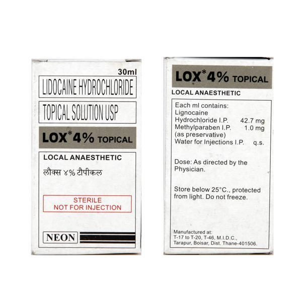 LOX 4% Topical Solution 30ml - Global Surgicals