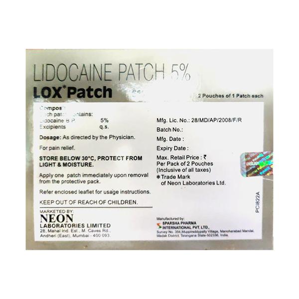 LOX 5% Patch 1's - Global Surgicals