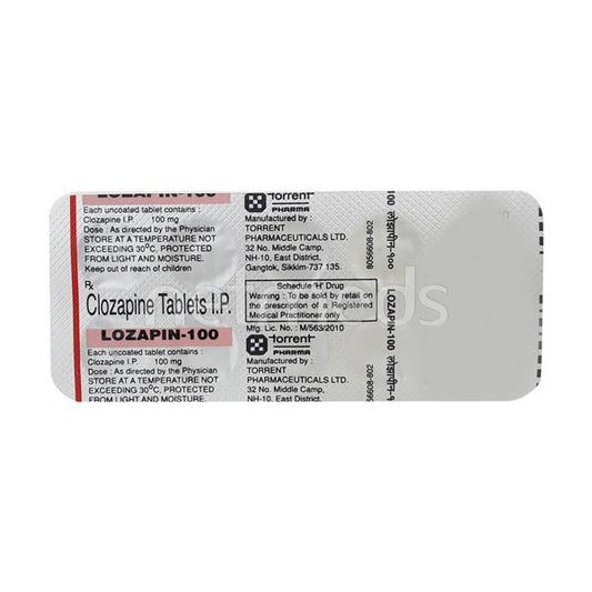 Lozapin 100mg Tablet 10'S - Global Surgicals