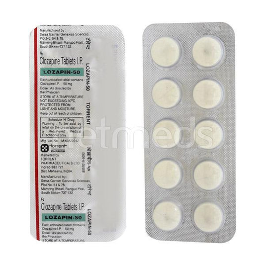 Lozapin 50mg Tablet 10'S - Global Surgicals