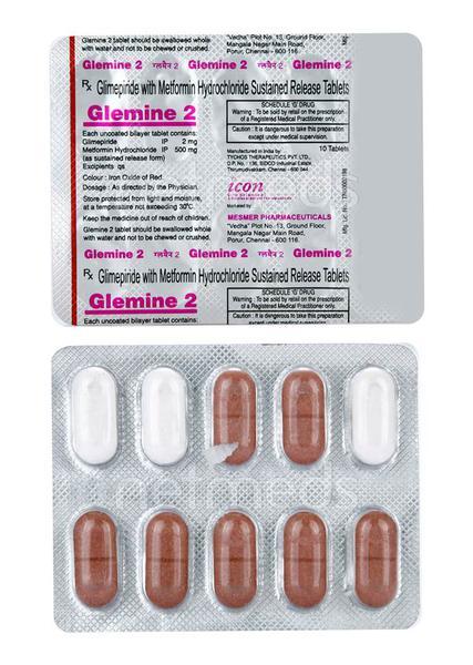Glemine 2mg Tablet 10'S
