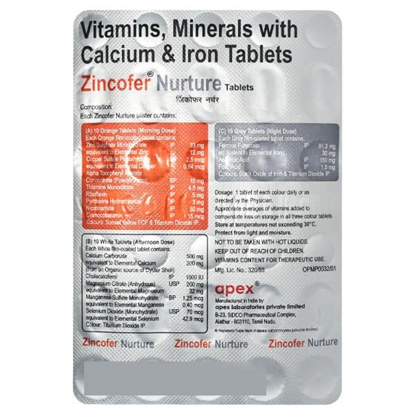 Zincofer Nurture Tablet 30'S
