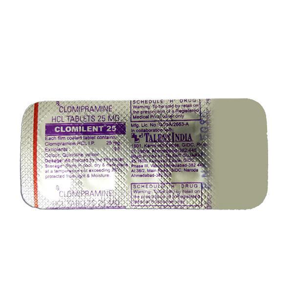 Clomilent 25mg Tablet 10'S
