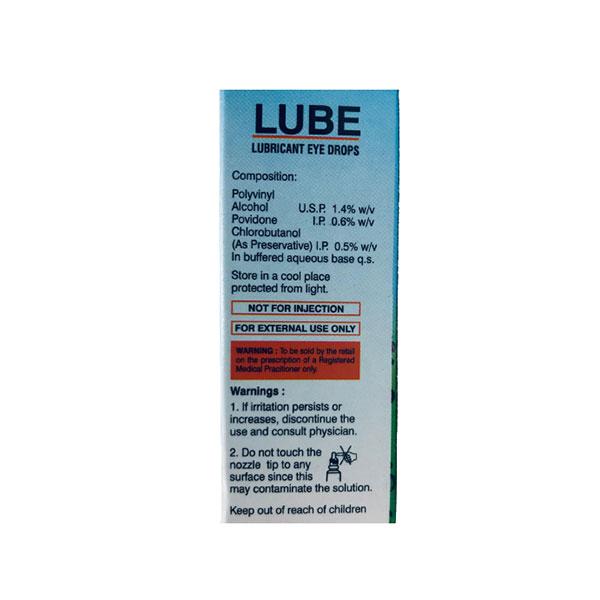 LUBE LUBRICANT Eye Drops 10ml - Global Surgicals
