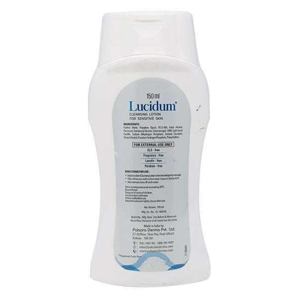 Lucidum New Pack For Sensitive Skin Cleansing Lotion 150ml - Global Surgicals