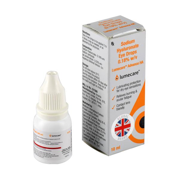 LUMECARE ADVANCE HA Eye Drops 10ml - Global Surgicals
