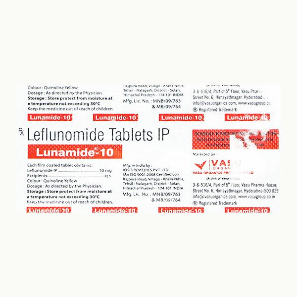 LUNAMIDE 10 Tablet 10's - Global Surgicals