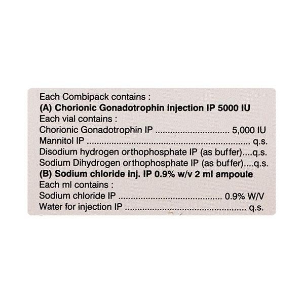 Lupi Hcg 5000IU Injection 1's - Global Surgicals