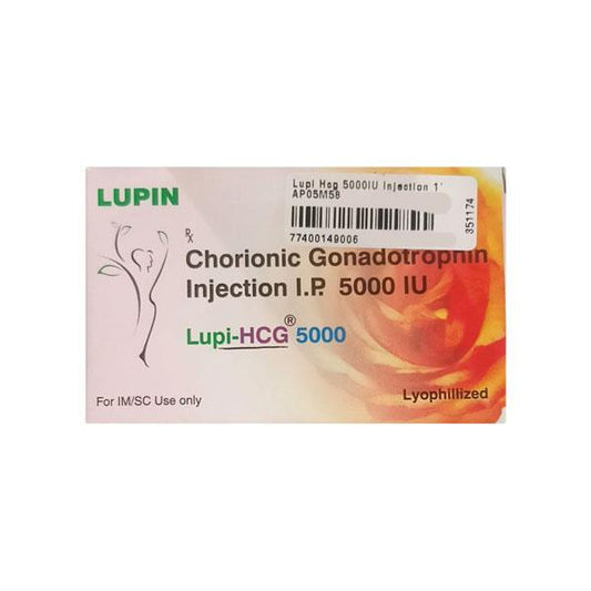 Lupi Hcg 5000IU Injection 1's - Global Surgicals
