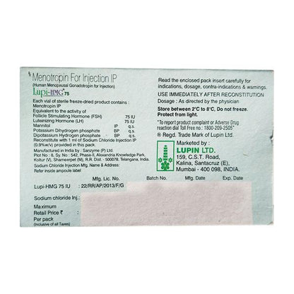 Lupi Hmg 75mg Injection 1's - Global Surgicals