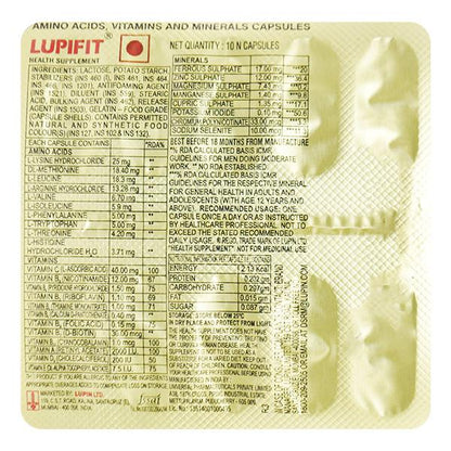 Lupifit Capsule 10'S - Global Surgicals