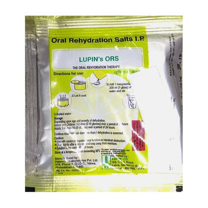 LUPIN'S ORS Tangy Lemon Flavour Powder 21gm - Global Surgicals