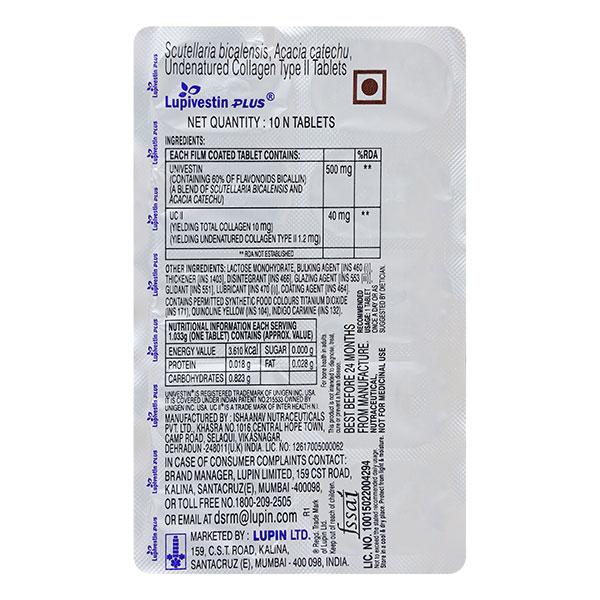 LUPIVESTIN PLUS Tablet 10's - Global Surgicals