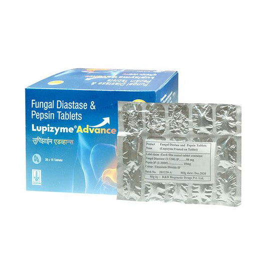 LUPIZYME ADVANCE Tablet 15's - Global Surgicals