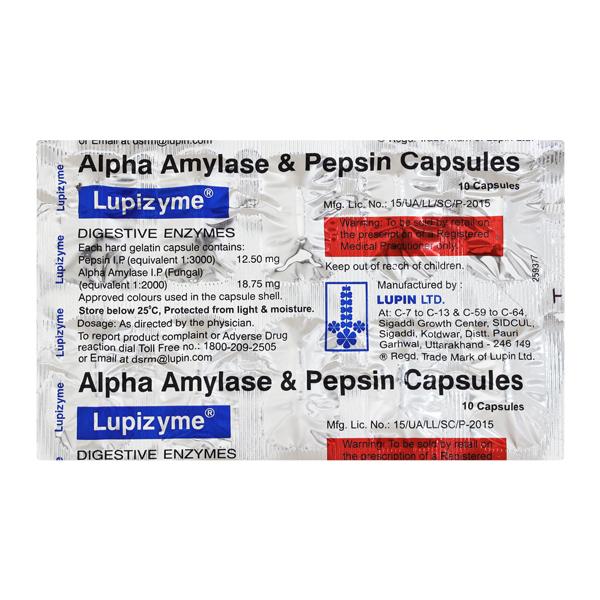 Lupizyme Capsule 10'S - Global Surgicals