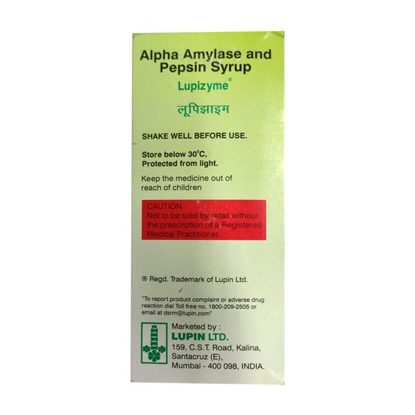 Lupizyme Cardamom Flavoured Digestive Enzymes Syrup 200ml - Global Surgicals