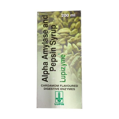 Lupizyme Cardamom Flavoured Digestive Enzymes Syrup 200ml - Global Surgicals