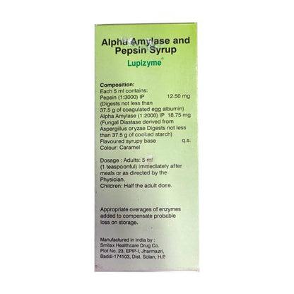 Lupizyme Cardamom Flavoured Digestive Enzymes Syrup 200ml - Global Surgicals