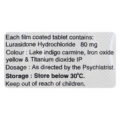 Lurace 80mg Tablet 10'S - Global Surgicals