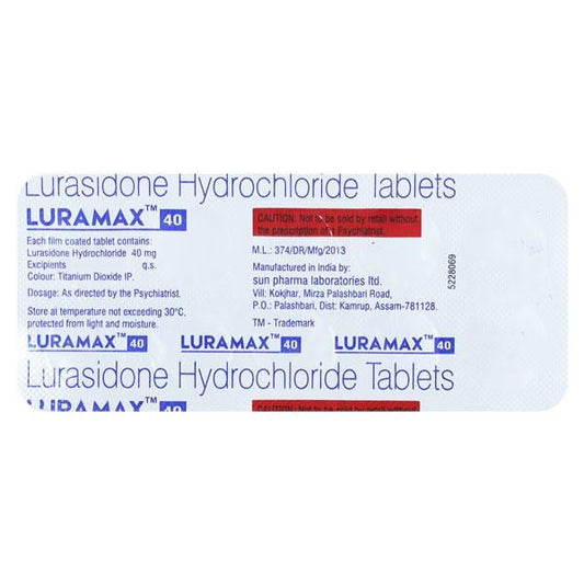 Luramax 40mg Tablet 10'S - Global Surgicals