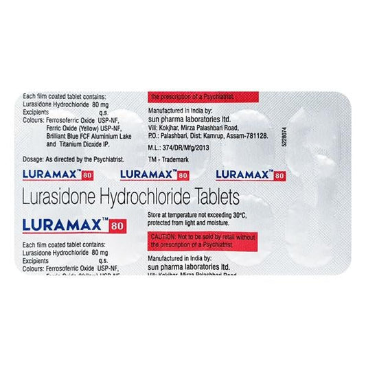 Luramax 80mg Tablet 10'S - Global Surgicals