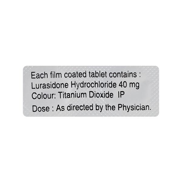 Lurasid 40mg Tablet 10'S - Global Surgicals