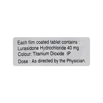 Lurasid 40mg Tablet 10'S - Global Surgicals