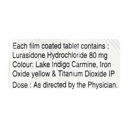 Lurasid 80mg Tablet 10'S - Global Surgicals