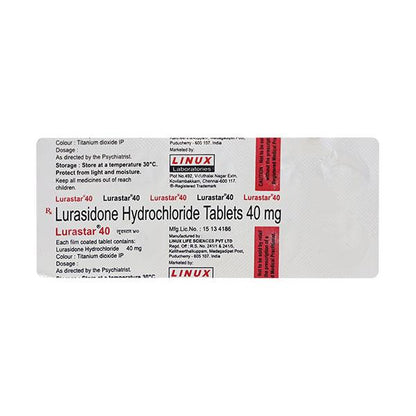 Lurastar 40mg Tablet 10'S - Global Surgicals