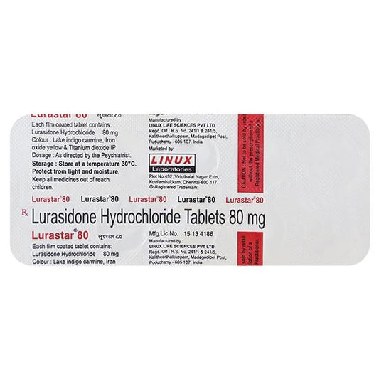 Lurastar 80mg Tablet 10'S - Global Surgicals