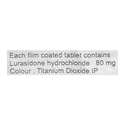 Lurata 80mg Tablet 10'S - Global Surgicals